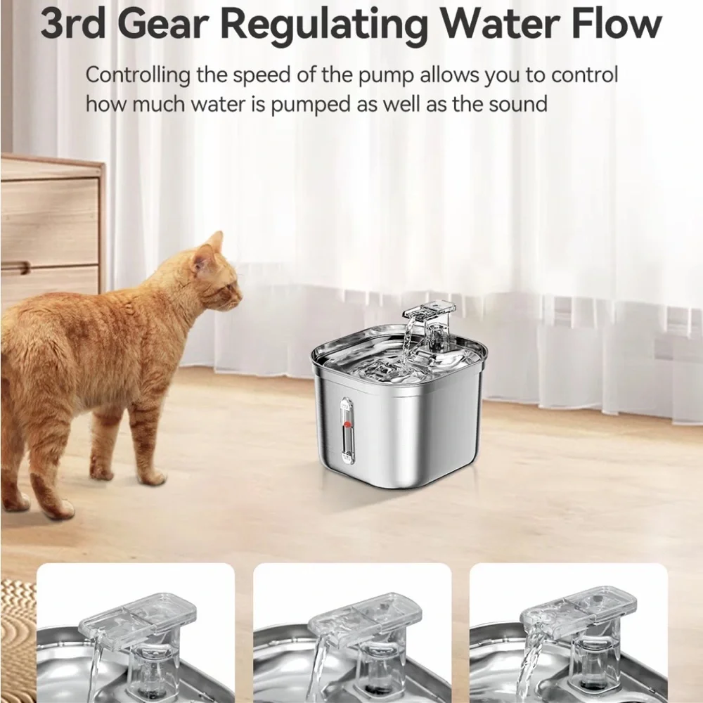 Upgraded Stainless Steel Pet Water dispenser